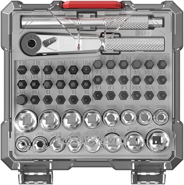 Real Avid X3 52-Piece Socket & Bit Set