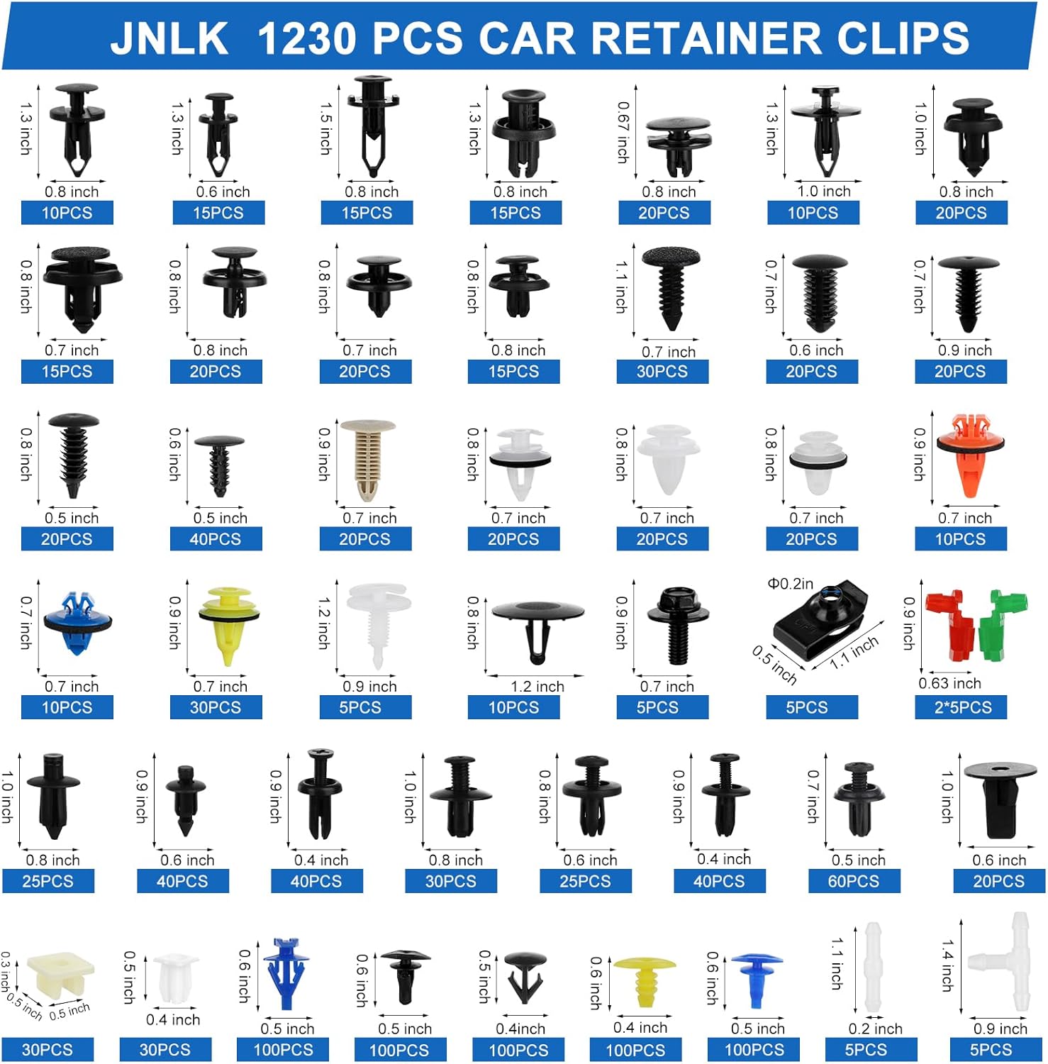 Car Push Retainer Clips